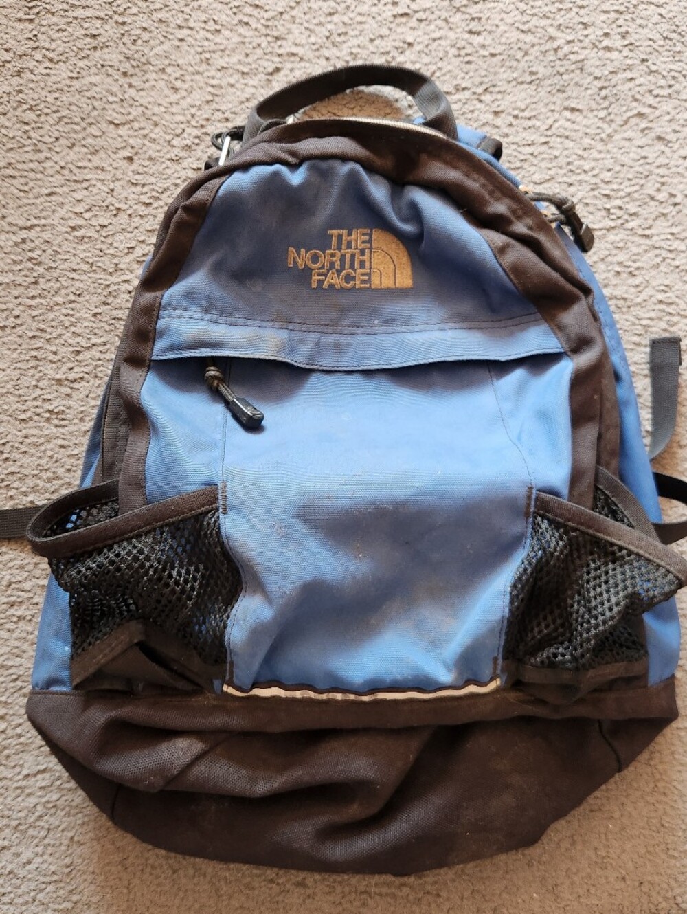 THE NORTH FACE Yavapai Backpack Blue Vintage 30 Liter Nylon Laptop Hiking Travel
